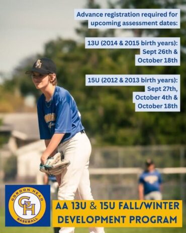 13U and 15U AA Program Registration Now Open